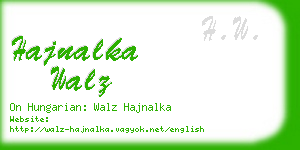 hajnalka walz business card